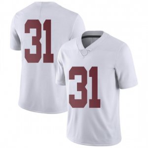 NCAA Youth Alabama Crimson Tide #31 Will Anderson Jr. Stitched College Nike Authentic No Name White Football Jersey TC17R24OM